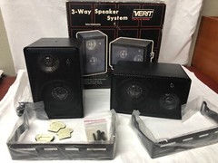 Pair (2) of VERIT MS-60 Speaker – Preowned With Bracket & Box TESTED WORKS