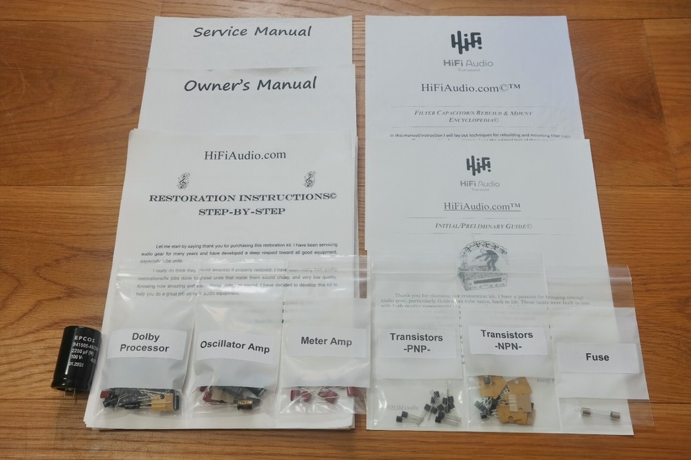 Teac AN-300 noise reduction restoration service kit repair rebuild capacitor