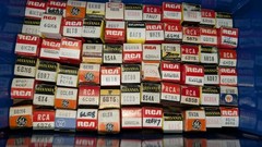 Lot of 111 Vintage Vacuum Tubes in Original Boxes RCA Sylvania GE Untested