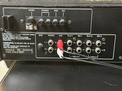 Mitsubishi DA R8 Stereo Receiver Vintage AM FM Phono Woodgrain Japan Tested