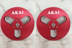 One Pair 7” black AKAI Light Aluminum Reel to Reel Take Up Reel for AKAI GX-77