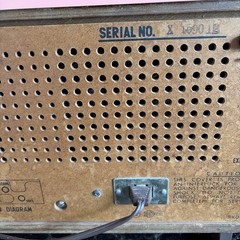 Mid Century Tube FM AM Radio Panasonic 782B Tweed 1963 Please Read