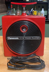 1970’s Panasonic Dynamite Plunger Portable 8 Track Player Working w/Cord Read