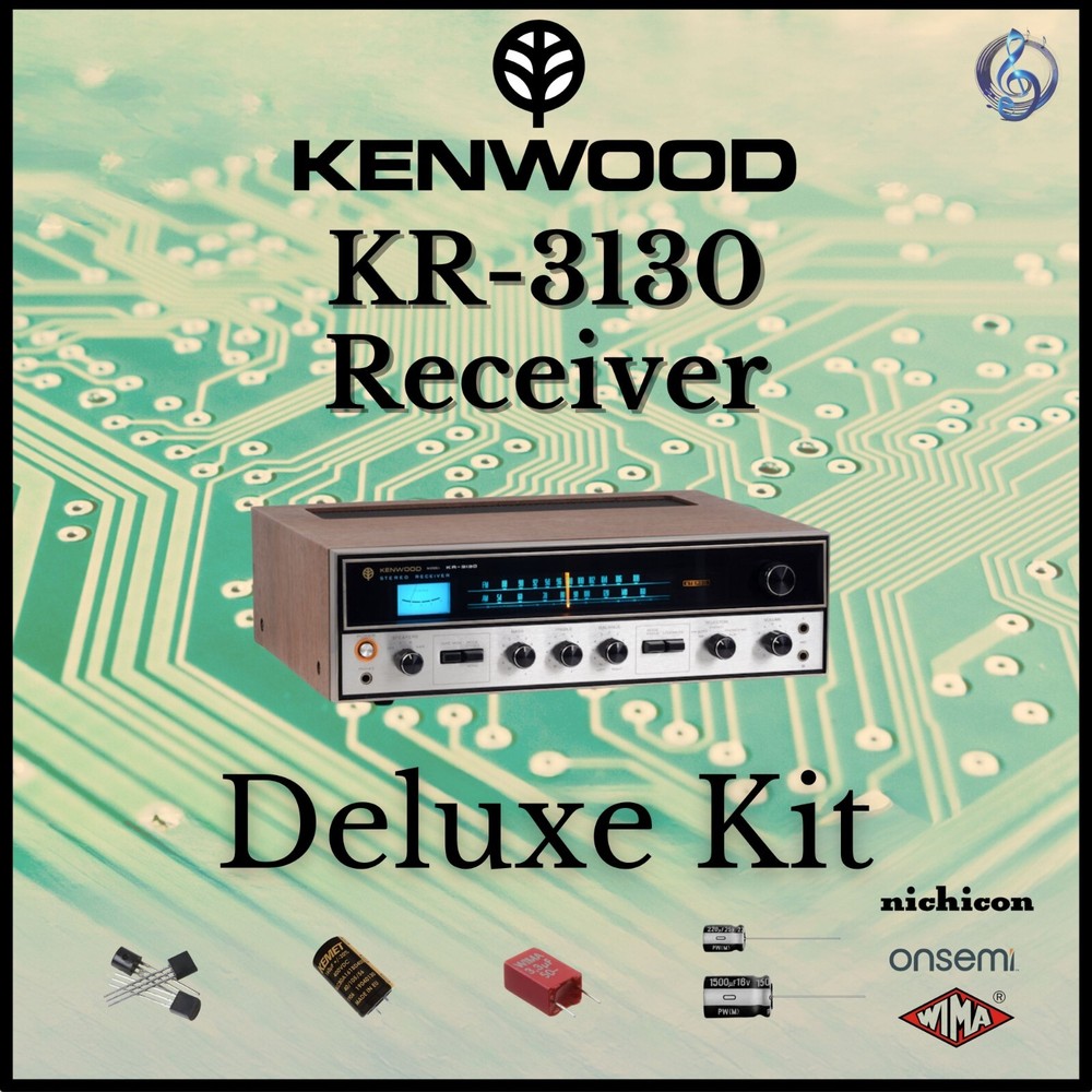 Kenwood KR-3130 Receiver Deluxe Upgrade Kit Genuine Parts Restoration