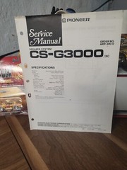 Pioneer CS-G3000 SPEAKER Service Manual *Original*