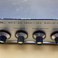 Vintage Realistic MPA-20 120V/12V Solid State P.A. Amplifier