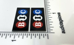 BIC Speaker Grille Badges Pair Custom Made Aluminum