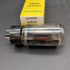 One 5U4GB / 5AS4A Tube, By Amperex, Tall Bottle, New Tube