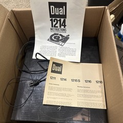 Vintage Dual 1214 Turntable United Audio Wood Base. For Parts/Repair.