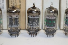 QTY 6 – MIL SPEC – 5814A – VACUUM TUBES – AMPLITREX TESTED – MIXED – VG-GD
