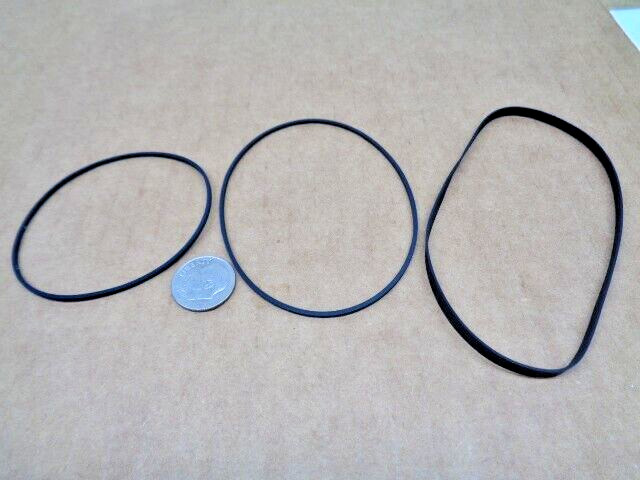3 PCS BELT KIT FITS KENWOOD CASSETTE PLAYER KX~550 KX~605 KX~650 three NEW belts