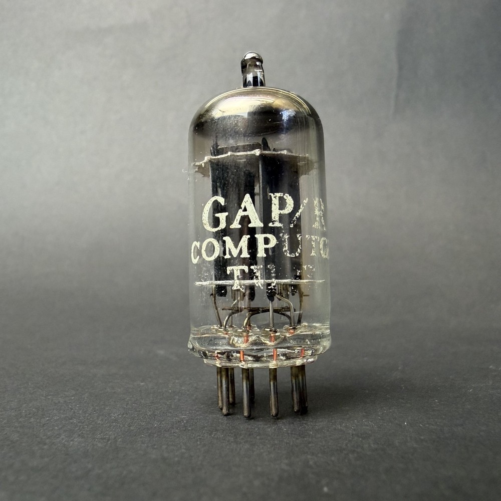1960s 12AX7 ECC83 Tung-Sol Tube Gray Long Plate O Getter TV7 Test NOS TS7-13