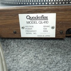 Quadraflex QL 410 Semi Auto Belt Drive Turntable Pickering Cartridge Japan Works