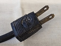Bell Carillon 6060 Tube Amplifier Power Cord Cable Plug Original Part