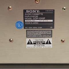 SUPER NICE – EXCELLENT – Sony CCP-1310F Cassette Duplicator 3 Copy 16x Speed