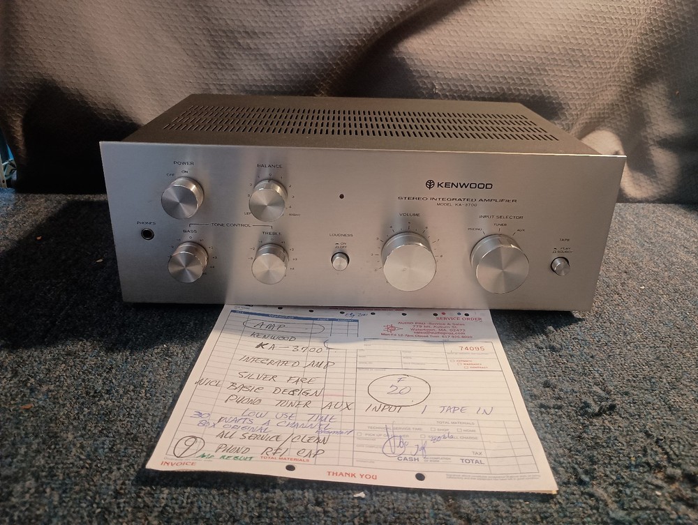 Kenwood KA-3700 Stereo Integrated Amplifier (Pro Serviced)