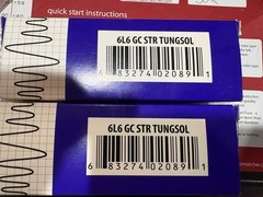 New In Box Tung-Sol 6L6GC STR Factory Matched Tube Pair – Dealer Stock