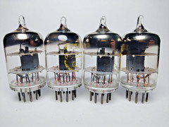 4 pcs Little Used 6CC42/ 5670 / 2C51 / ECC42 Tesla tubes D-Getter
