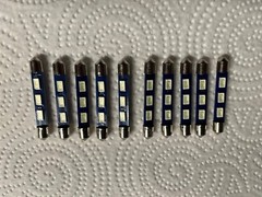 (10) COOL BLUE 43MM-6.3V-LED FESTOON LAMP/ MR73-MR77-MR78 – McIntosh DIAL LIGHTS