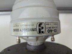 UNIVERSITY SOUND ID-40 DRIVER UNIT AIR HORN SPEAKER 40 WATTS 16 OHMS 13 1/4″