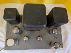 Heathkit W-4B Tube Amplifier POWERS ON