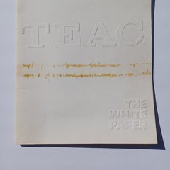 TEAC The White Paper On Tape (Recording) Technology Booklet 1974 RARE