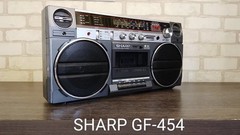 SHARP GF-454H(D) Stereo Radio Tape Recorder Vintage Serviced Warranty