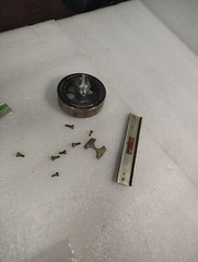 TEAC A-3300 SX reel to reel flywheel assembly