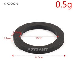 2PCS 22.5*17*2.2*2.75mm Tape Player Idle Wheel Belt Loop Idler Rubber Ring