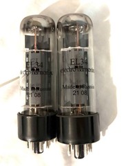 Electro-Harmonix EL34, Matched Pair (2 Tubes)