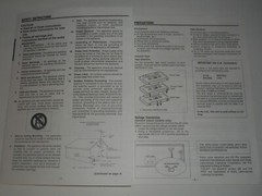 TEAC W-525R Owner’s Manual & Specifications Double Auto Reverse Cassette Deck