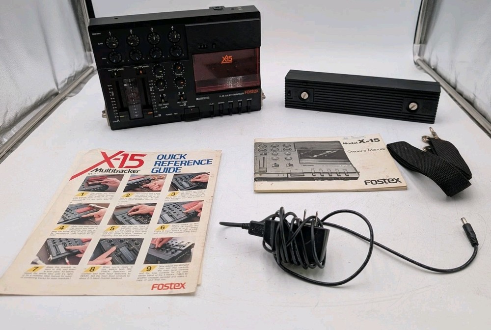 Fostex X-15 Multitracker Cassette Deck Tracking Recording Music Production Live