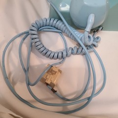 Lt Blue Rotary Dial Desk Phone by Bell Systems Western Electric 2-66 USA CD 500