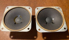 1 Pair – ZENITH 3.5″ Tweeters 49D978 Alnico speakers – perfect cones