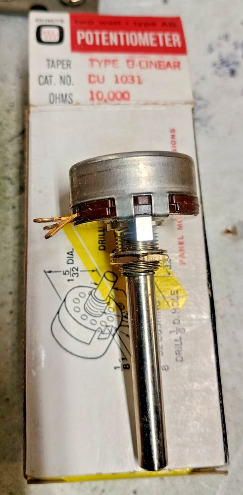 Ohmite Potentiometer 10K Ohms (NOS) Volume Control
