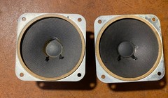 1 Pair – ZENITH 3.5″ Tweeters 49D978 Alnico speakers – perfect cones