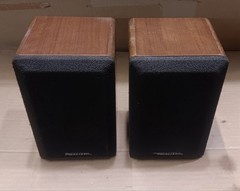 Vintage Realistic Minimus 7W Speakers Cat No 40-2039C Walnut Wood 8 Ohms 40W Max