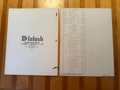 MCINTOSH MA6100 OWNER’S MANUAL and SERVICE INFORMATION – ORIGINAL
