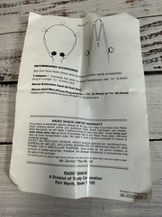 Vintage Radio Shack Nova-37 In Ear Folding Headphones with Box and Instructions