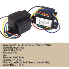 Single-Ended 5K Output Transfomers for 6P1 6P14 6P6 Tubes