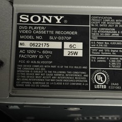 Sony SLV-D370P DVD VCR Hi-Fi Stereo Progressive Scan Combo Player