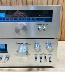 Kenwood KA-5700 Amp + KT-5500 Tuner Combo – Serviced/Working. Blue LEDs. 40 WPC