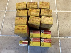 NOS Vintage Tube Audio Radio Repair Volume Control Potentiometer Ohmite 2W Lot D