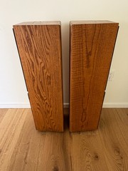 RSL Rogersound Labs CG-52 Vintage Speakers PAIR Wood Veneer Bookshelf Tested