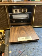 8 TRACK PLAYER MINI CUSTOM MADE PLAY BOTH 4/8 TRACK TAPE SERVICED VIDEO