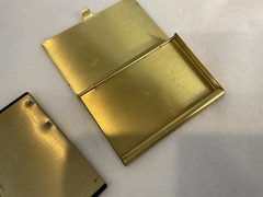 Vintage Aopha Gold Case & Calculator Taiwan Travel Purse