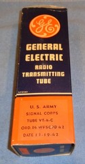 1 NOS GE VT-4-C 211 Vacuum Tube 1942 Vintage 100 Watts for Audio or Transmitting