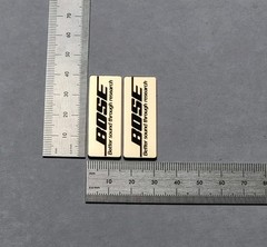 Bose Speaker And Equipment Badge Logo Emblem – Brushed Gold / Black
