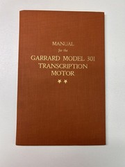 Original Garrard 301 Manual & Paperwork Bundle