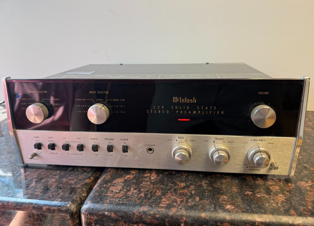 McIntosh C24 Stereo Preamplifier – Powers On – Vintage USA Audio Pream